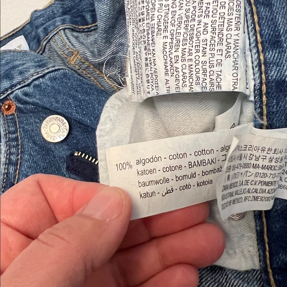 ZARA TRF THE HIGH-WAIST WIDE LEG CROSSOVER JEANS SIZE 4 - Picture 16 of 16